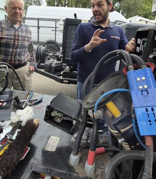 Street sweeper repair at Instrument Technology Corporation, ITC