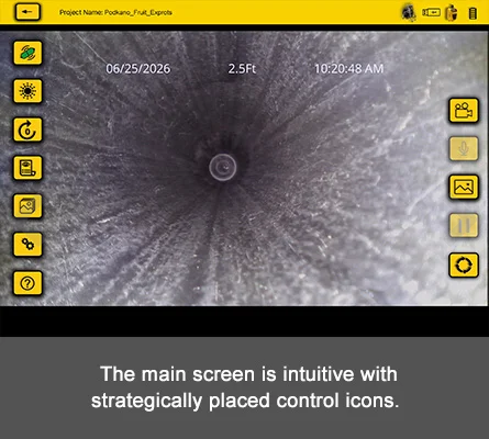 vCam Mobile App Screen View